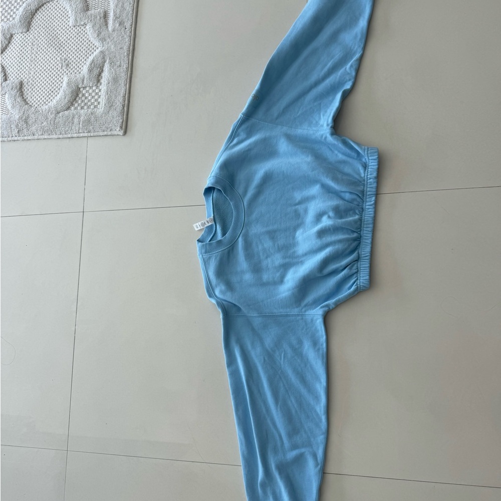ALO Yoga Light Blue Sweatshirt